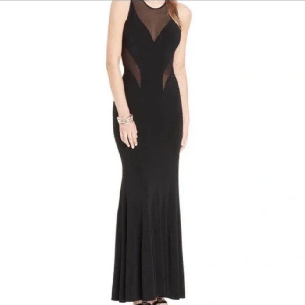 Betsy & Adam Black Gown Formal Dress Floor Length Women’s Size 6